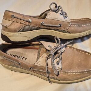 Sperry Men’s Tan Leather Boat Shoes